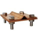 332-9 | 332-9 | ΣΥΝΔΕΤΗΡΑΣ Τ/Α 75x75: ΤΑΙΝΙΑ 40x5/ΑΓΩΓΟ Φ8-12|3ΠΛΑΚΕΣ|Cu ELVHX - Image 2