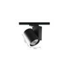 InLight Σποτ τριφασικής ράγας LED 30W 3CCT με επιλογή εναλλαγής μοιρών σε μαύρη απόχρωση D:10,3cmX13,6cm ( T3-06500-Black) - Image 2