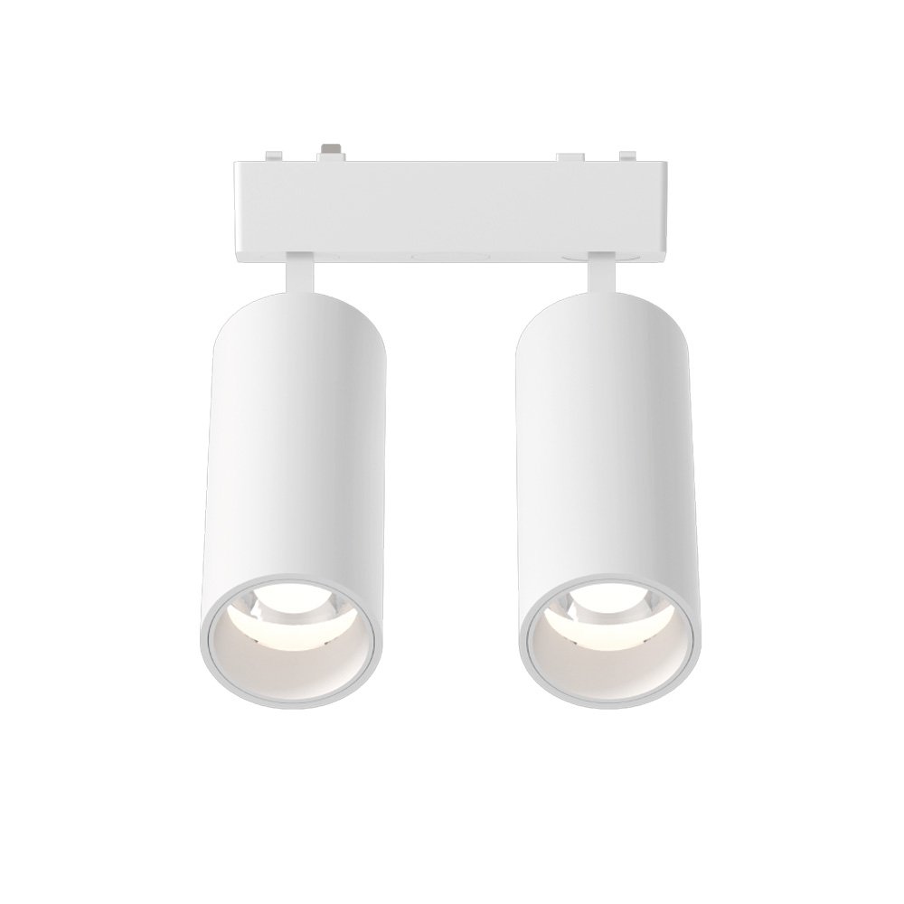 5205-WH-1 InLight Φωτιστικό LED 2x9W 3CCT για Ultra-Thin μαγνητική ράγα σε λευκή απόχρωση D:16cmX4,4cm (T05205-WH) - Image 1