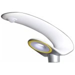 V-TAC Ηλιακό φωτιστικό κήπου LED 20W IP65 Φυσικό λευκό 4000K με ασημί και λευκό σώμα και ανιχνευτή κίνησης 5505