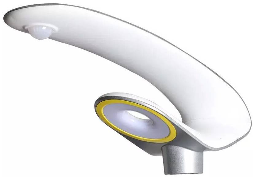 5505-p1_jpg_skroutz V-TAC Ηλιακό φωτιστικό κήπου LED 20W IP65 Φυσικό λευκό 4000K με ασημί και λευκό σώμα και ανιχνευτή κίνησης 5505 - Image 1