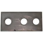 620 | 620 | ΠΛΑΚA ΓΙΑ ΑΚΡΟΔΕΚΤH ΓΕΦΥΡΩΣΗΣ 3 TΡΥΠΕΣ Ss ELVHX - Image 2