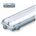 LED Φωτιστικό Αδιάβροχο με 2 Λάμπες LED τύπου φθορίου 2X 18W 120cm Φως Ημέρας