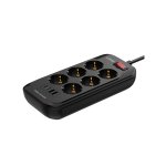 SE6403C  ΠΟΛΥΠΡΙΖΟ ΑΣΦΑΛΕΙΑΣ 6 ΘΕΣΕΩΝ ΜΕ ΘΥΡΕΣ USB   LDNIO
