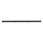 GLOBOSTAR® WALLBASE 77525 Γραμμική Μεταλλική Ροζέτα για Κρέμαση 4 Φωτιστικών - Μαύρο - Μ120 x Π5 x Υ2cm