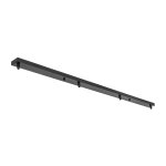 GLOBOSTAR® WALLBASE 77525 Γραμμική Μεταλλική Ροζέτα για Κρέμαση 4 Φωτιστικών - Μαύρο - Μ120 x Π5 x Υ2cm - Image 2