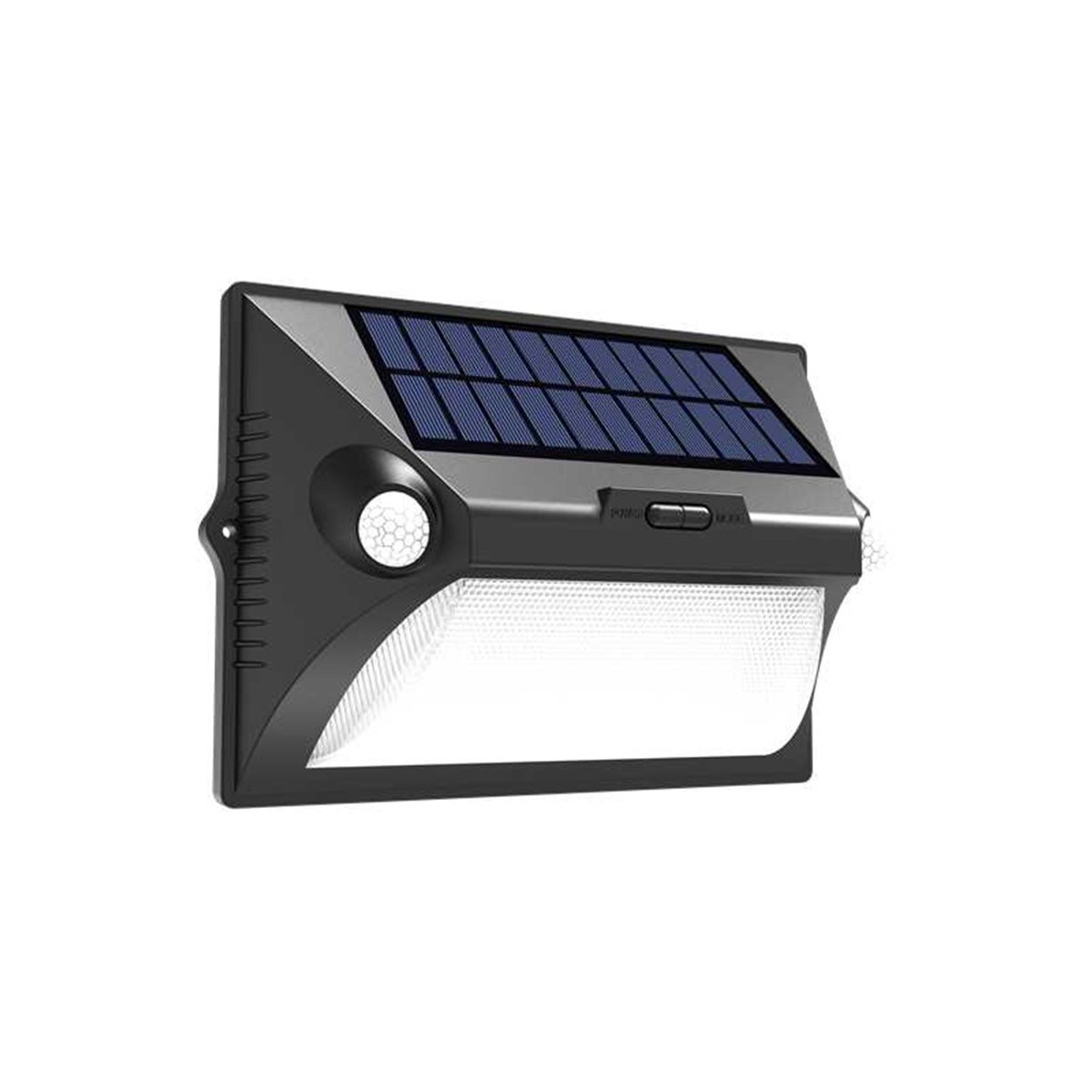 80207111S_1 it-Lighting Teal LED 10W Solar Outdoor Wall Lamp Black D:255 x 181mm (80207111S) - Image 1