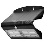Ηλιακό Φωτιστικό LED V-TAC 6.8W με Αισθητήρα Solar Wall Light Φως Ημέρας 4000K Μαύρο 8279