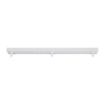 GLOBOSTAR® WALLBASE 77522 Γραμμική Μεταλλική Ροζέτα για Κρέμαση 3 Φωτιστικών - Λευκό - Μ50 x Π5 x Υ2cm