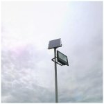 V-TAC LED Ηλιακός Προβολέας 40W 1050lm Μαύρος 4000K 120° Φως Ημέρας 10000mAh 8574