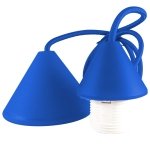 EL329206 | EL329206 | ΣΕΤ PVC V+V ΡΟΖΕΤΑ ΜΕ ΚΑΛΩΔΙΟ 1mt 2x0.75mm² & NTOYI E27 ΜΠΛΕ ELVHX