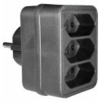 ELP31302 | ELP31302 | ΑΝΤΑΠΤOΡΑΣ SCHUKO → 3Θ ΙΙ x16A max:1700W IP20 ΜΑΥΡΟ ELVHX
