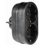 ELP33202 | ELP33202 | ΑΝΤΑΠΤOΡΑΣ SCHUKO → 2Θ SCHUKO x16A max:3680W IP20 ΜΑΥΡΟ ELVHX