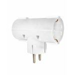 ELP36201 | ELP36201 | ΑΝΤΑΠΤOΡΑΣ ΤΥΠΟΥ Ͱ SCHUKO → 2Θ SCHUKO max:3680W IP20 ΛΕΥΚΟ ELVHX