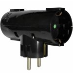 ELP36202 | ELP36202 | ΑΝΤΑΠΤOΡΑΣ ΤΥΠΟΥ Ͱ SCHUKO → 2Θ SCHUKO max:3680W IP20 ΜΑΥΡΟ ELVHX