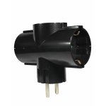 ELP36302 | ELP36302 | ΑΝΤΑΠΤOΡΑΣ ΤΥΠΟΥ + SCHUKO → 3Θ SCHUKO max:3680W IP20 ΜΑΥΡΟ ELVHX