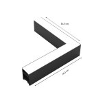 Inlight Γωνιακός σύνδεσμος LED 10W 3CCT σε λευκή απόχρωση D:16,5cmX16,5cm (L006-WH) - Image 2