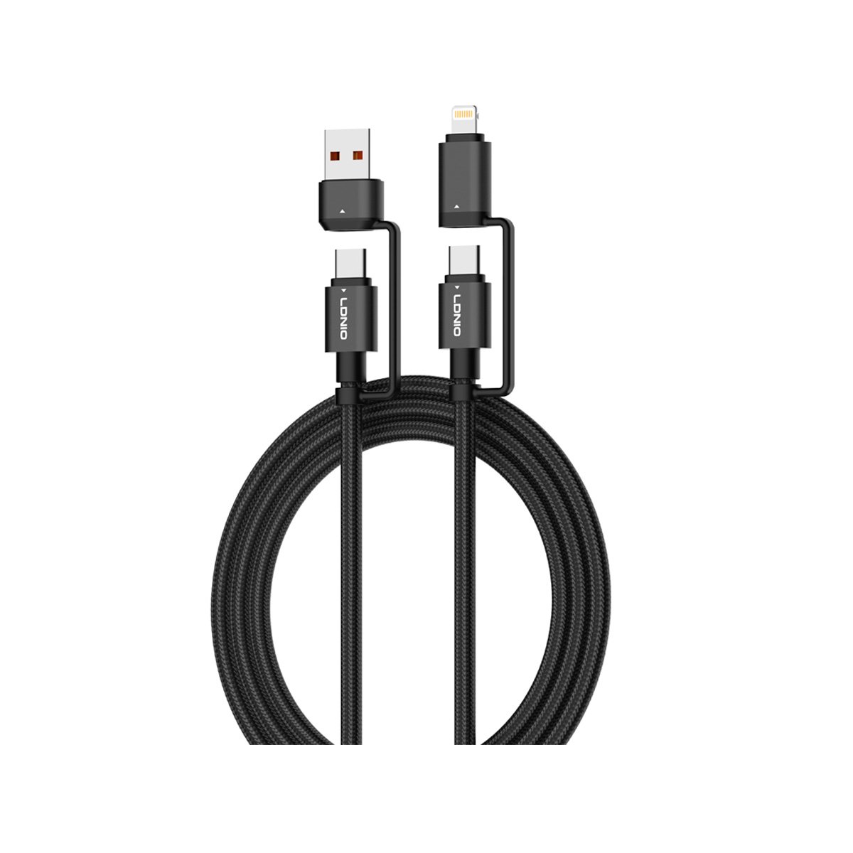 LC16 LC16 ΚΑΛΩΔΙΟ USB 4σε1 65W LDNIO - Image 1