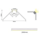 ΠΡΟΦΙΛ ΑΛΟΥΜΙΝΙΟΥ TRIMLESS ΕΞΩΤΕΡΙΚΗΣ ΓΩΝΙΑΣ P122 - Image 2