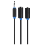 PB107-0030 PROLINK JACK 3.5mm ΑΡΣ - 2xJACK 3.5mm ΘΗΛ - 0,30m