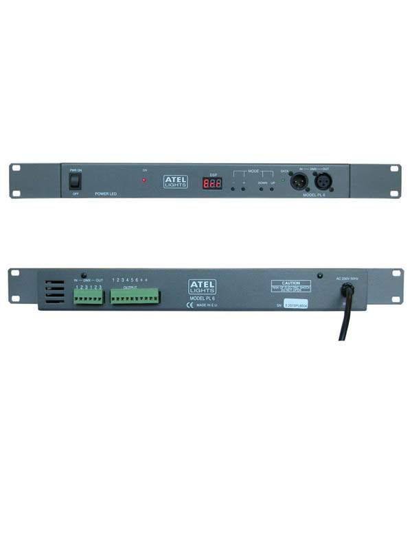 PL6 ΤΡΟΦΟΔΟΤΙΚΟ DIMMER DMX - MODEL PL6 230V / 12-24V DC