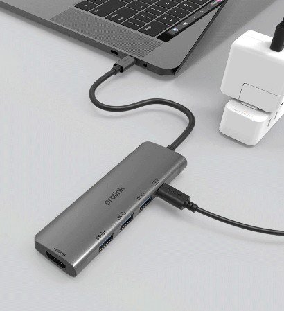 PLT465 PLT465 ΜΕΤΑΤΡΟΠΕΑΣ typeC σε USBx3 + HDMI + typeC για MAC & IPADpro - Image 1