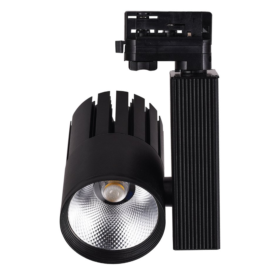 T00801-BL InLight Σποτ τριφασικής ράγας LED 30W 3000K σε μαύρη απόχρωση D:10cmX20cm (T00801-BL) - Image 1