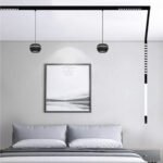 InLight Κρεμαστό φωτιστικό LED 6W 3000K για μαγνητική ράγα σε μαύρη απόχρωση D:10cmX6,5cm (T02501-BL) - Image 2