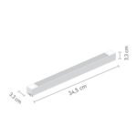 InLight Γραμμικό φωτιστικό LED 35W 4000K για μονοφασική ράγα σε μαύρη απόχρωση D:47,5cmX3,3cm (T02702-BL) - Image 2