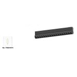 Inlight Γραμμικό Φωτιστικό LED 18W με Anti-glare Dots 3CCT 24° για μαγνητική Ράγα 220V  σε μαύρη απόχρωση D: 33,4x6x3,3cm (TM20070)