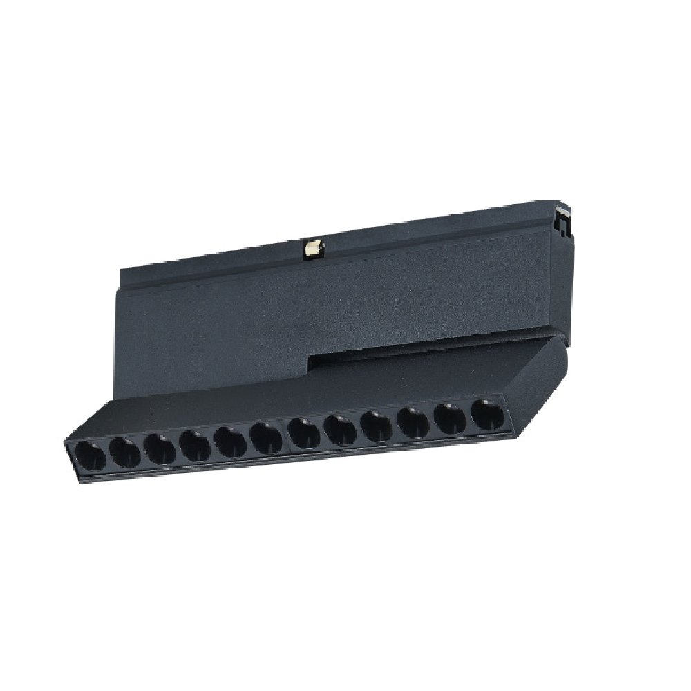 TMM0091-Black_1 Inlight Γραμμικό φωτιστικό LED 12W 3000K για μαγνητική Mini ράγα σε μαύρη απόχρωση D:20,3cmx8,5cm (TMM0091-Black) - Image 1
