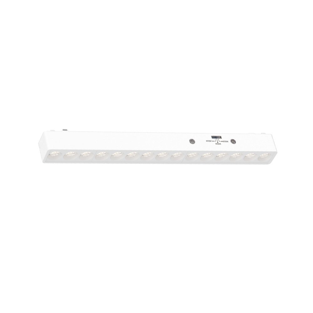 TMU0020-1 Inlight Φωτιστικό LED 15W 3CCT για Ultra-Thin μαγνητική ράγα σε λευκή απόχρωση D:33,8X2,6X2,4cm (TMU0020-WH) - Image 1
