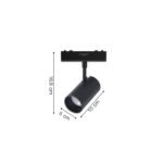 Inlight Φωτιστικό LED 9W 3CCT για Ultra-Thin μαγνητική ράγα σε λευκή απόχρωση D:5X10X16,9cm (TMU0110-White) - Image 2