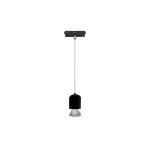 Inlight Κρεμαστό Φωτιστικό LED 7W 3CCT για Ultra-Thin μαγνητική ράγα σε μαύρη απόχρωση D:6,2X11cm (TMU0250-Black)
