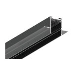 InLight Χωνευτή μαγνητική ράγα 220V με κάλυμμα σε μαύρη απόχρωση D:2m (TRM20022)