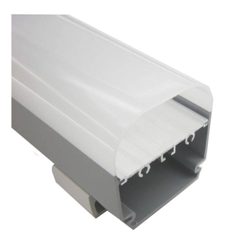 WR66-MAX POLYFOT WR66 MAXX Προφίλ Αλουμινίου (Π) Γκρι - Οπάλ IP65 2m 113507147