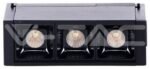 Φωτιστικό 3πλό Μαγνητικό Ράγας V-TAC Track Light 3x1W LED 30° 24V Μαύρο Θερμό Λευκό 3000Κ 7960 - Image 2
