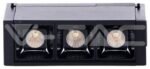 Φωτιστικό 3πλό Μαγνητικό Ράγας V-TAC Track Light 3x1W LED 30° 24V Μαύρο Φως Ημέρας 4000Κ 7961 - Image 2