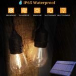 Αδιάβροχη Ηλιακή Γιρλάντα Φωτισμού 10m με 10 Λάμπες σε Θερμό Λευκό Φωτισμό και Τηλεκοντρόλ Rixme RZ-0133 - Image 4