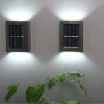 Αδιάβροχο Ηλιακό Επιτοίχιο Φωτιστικό με 4 SMD 4W και Ενσωματωμένο Πάνελ σε Ψυχρό Λευκό Φωτισμό Arrango AT48332 - Image 3