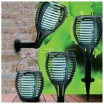 Ηλιακό Φωτιστικό LED V-TAC 0.45W Κρεμαστό, Τοίχου ή Καρφωτό Φλόγα Θερμό 8558 - Image 2