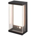 V-TAC Ηλιακό Επιτοίχιο Φωτιστικό Κήπου LED 1W 95lm IP54 με Αισθητήρα Κίνησης PIR Ζεστό Λευκό Μαύρο Σώμα 23032