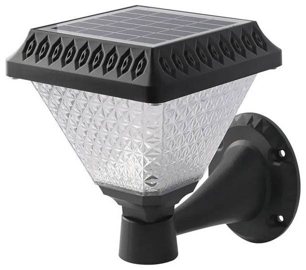 V-TAC Ηλιακό Φωτιστικό Κήπου LED 0.8W 75lm 90° Τετράγωνο IP44 Επιτοίχιο CCT 3σε1 Ζεστό+Φυσικό+Ψυχρό Λευκό Μαύρο Σώμα 93578 - Image 1