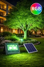 Ηλιακός Προβολέας 95LED RGB Αλουμινίου 800W IP67 MJ-AW800C - Γκρι - Image 5