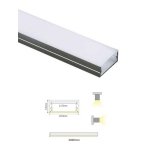 LED ΠΡΟΦΙΛ ΑΛΟΥΜΙΝΙΟΥ ΜΕ ΟΠΑΛ ΚΑΛΥΜΑ NORM ACA MODEL P117