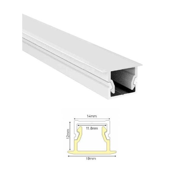 LED ΠΡΟΦΙΛ ΑΛΟΥΜΙΝΙΟΥ ΧΩΝΕΥΤΟ ΜΕ ΟΠΑΛ ΚΑΛΥΜΑ MINA ACA MODEL P139