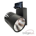 LED TrackLight Τριφασικό 40W GRAZ Μαύρο BRIDGELUX Chip rails - CRI +90