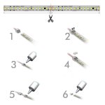 Λεπτό προφίλ σιλικόνης 13x5mm για τη μετατροπή ταινιών LED 8-10 mm σε αδιάβροχες ταινίες LED - IP65 - Image 4