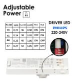 LED Tracklight 40W - 38W - 36W ODENSE Λευκό PHILIPS Driver 3-PHASE Ράγες - CRI+92 - Image 6