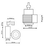 LED Tracklight 40W UPPSALA Μαύρο PHILIPS Driver μονοφασικές ράγες - CRI+98 3000K - Image 9